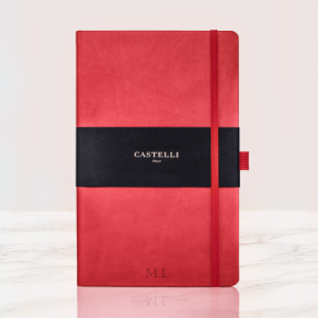 Coral Red Castelli Notebook