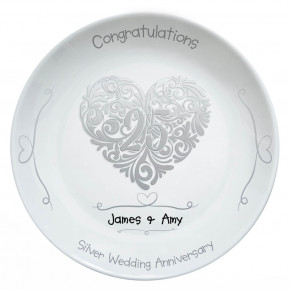 Silver Anniversary Plate