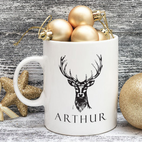 Stag Christmas Mug