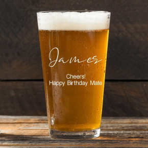 Name Message Pint Glass