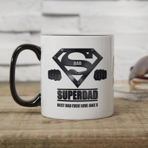  Super Dad Two Tone Mug Black