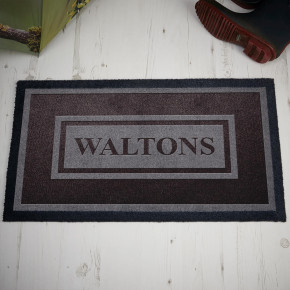 Thick Border Family Doormat