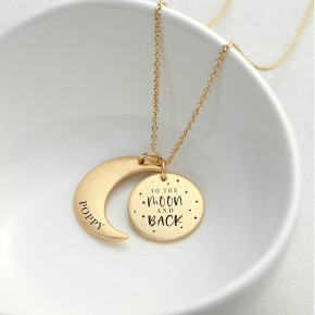 Moon & Back Necklace