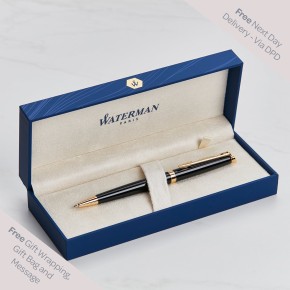  Waterman Hemisphere Ballpoint Pen - Black & Gold