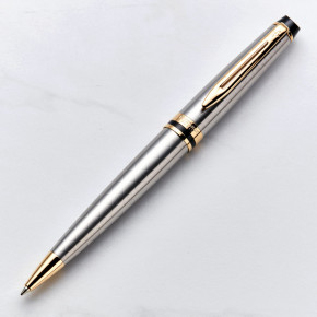 Waterman Expert Ball Pen - Steel & Gold 