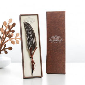 Spotted Feather Ball Point Pen
