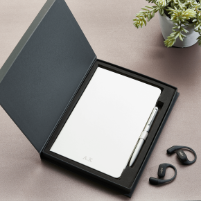 White Notebook & Pen Gift Set