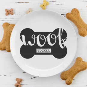 Woof Dog Dinner Plate