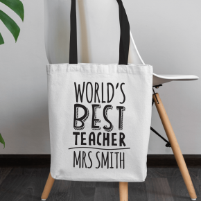 Worlds Best Teacher Tote Bag
