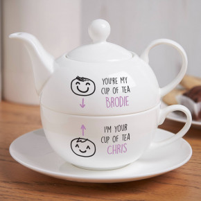 'You're My Cup Of Tea' Teapot & Cup
