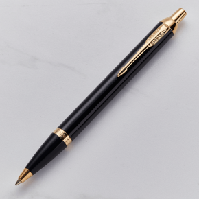 Parker IM Black Gold Trim Ballpoint Pen