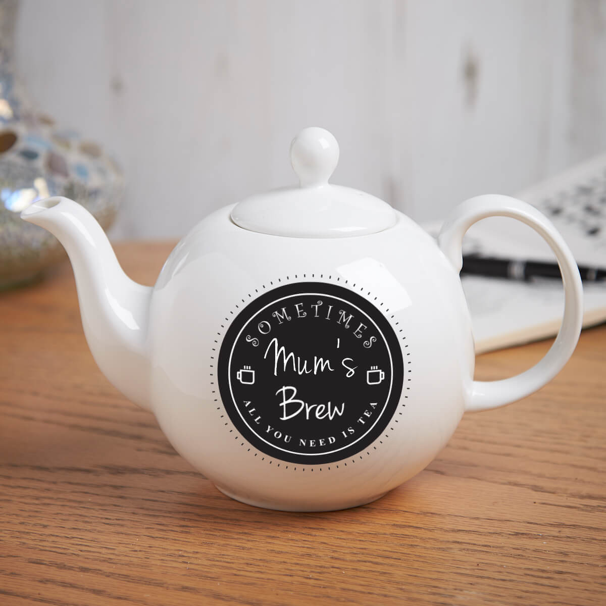 Personalised 'All you need is Tea' Teapot Boutique Gifts