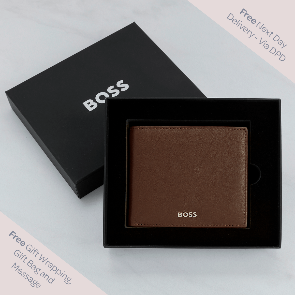 Hugo Boss Money Wallet With Flap Classic Smooth Brown| Boutique