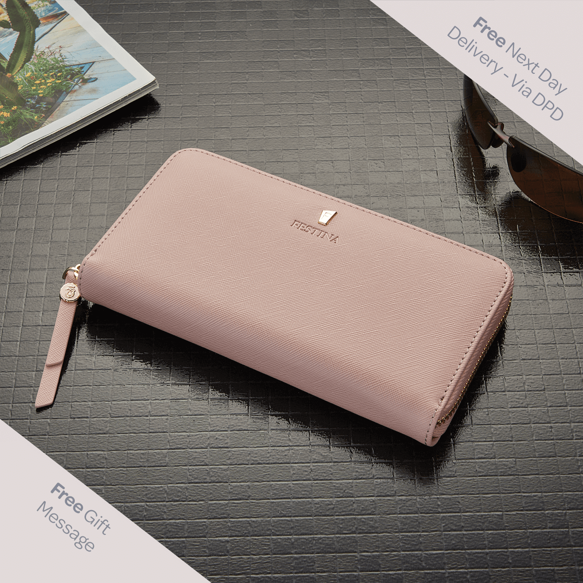 Personalised Festina Pink Mademoiselle Travel Purse Boutique Gifts